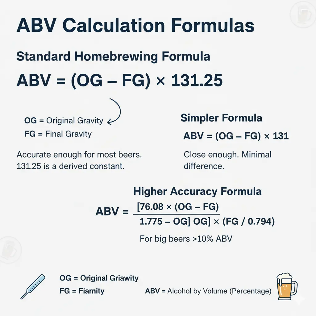 Abv calculator Formula Abv calculator Formula
